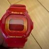 Used CASIO Baby-G Red Digital Watch SHOCK RESIST WATER 10 BAR RESIST