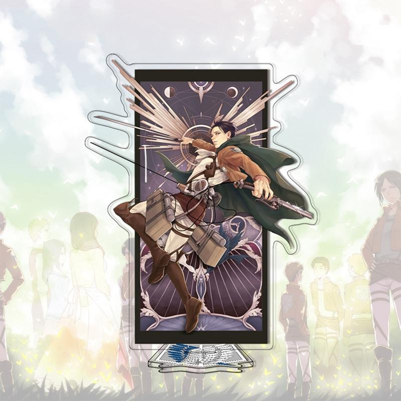 Atak na tytana akrylowy stojak zabawki modele Cosplay Anime figurka dekoracja stojaka figurka kolekcjonerska