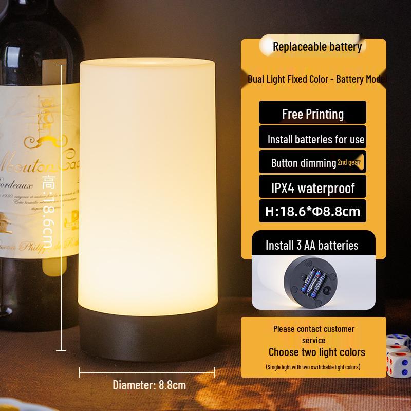 Outdoor Camping Night Market Table Lamp – Creative Small Charging Light for Desktop or Bar Atmosphere