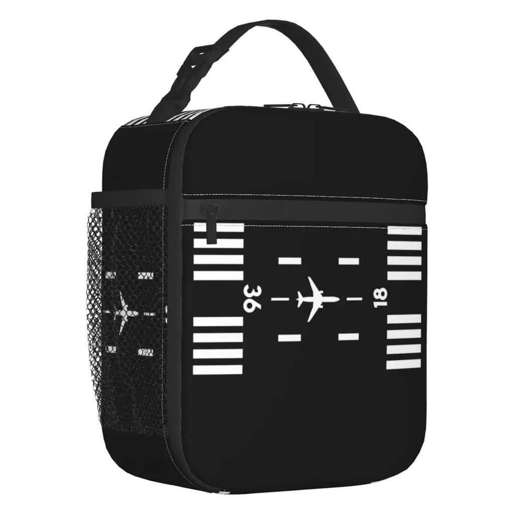 Aviation Lover Resuable Lunch Box Leakproof Airplane Pilot Aviator Air Fighter Thermal Cooler Food Insulated Lunch Bag School