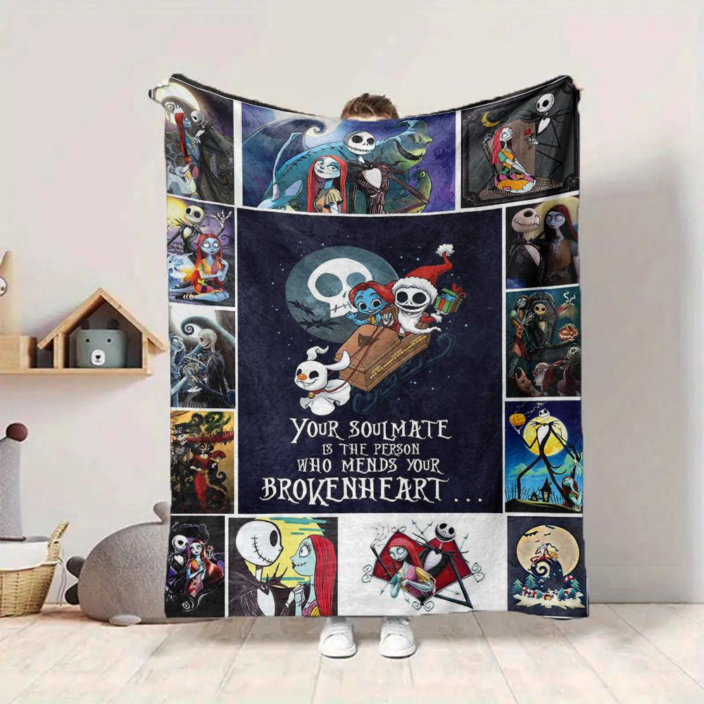 1Pc Soulmate Mends Broken Heart Blanket Soft And Comfortable Casual Warm Camping Travel Christmas Halloween Xmas Gift M924537