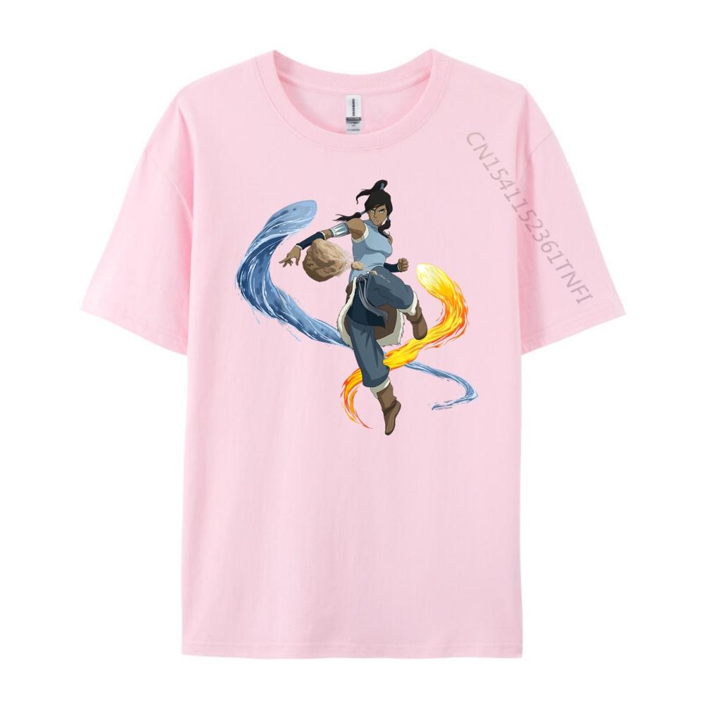 Die Legende von Korra Bändigen Wasser Feuer und Erde Christliches T-Shirt Herren Übergroßes T-Shirt Vegan