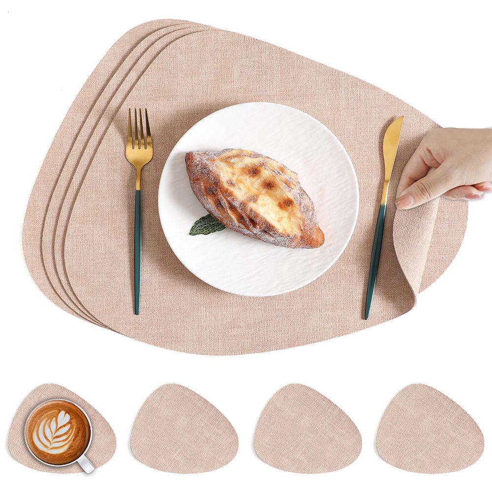 Nordic Water Drop Placemat - Waterproof, Oil-Proof, Heat-Resistant Dining Table Mat for Home, Restaurant, or Hotel Use.