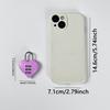 1pc Love Lock, Heart-shaped Lock, Combination Lock With Steel Wire Rope
