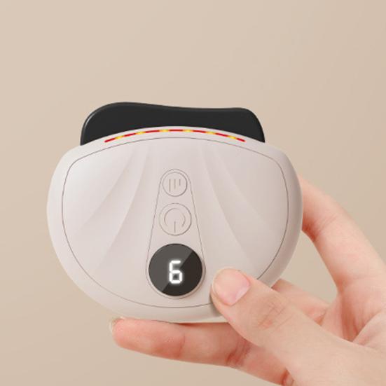 Electric Facial Massager Digital Display Compact Face Massager with Heat Portable Rechargeable Anti-Aging and Vibration