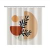 Nordic Wind Abstract Art Boho Shower Curtain Waterproof Polyester Bath Curtain Morandi Color Block Curtains For Bathroom Decor