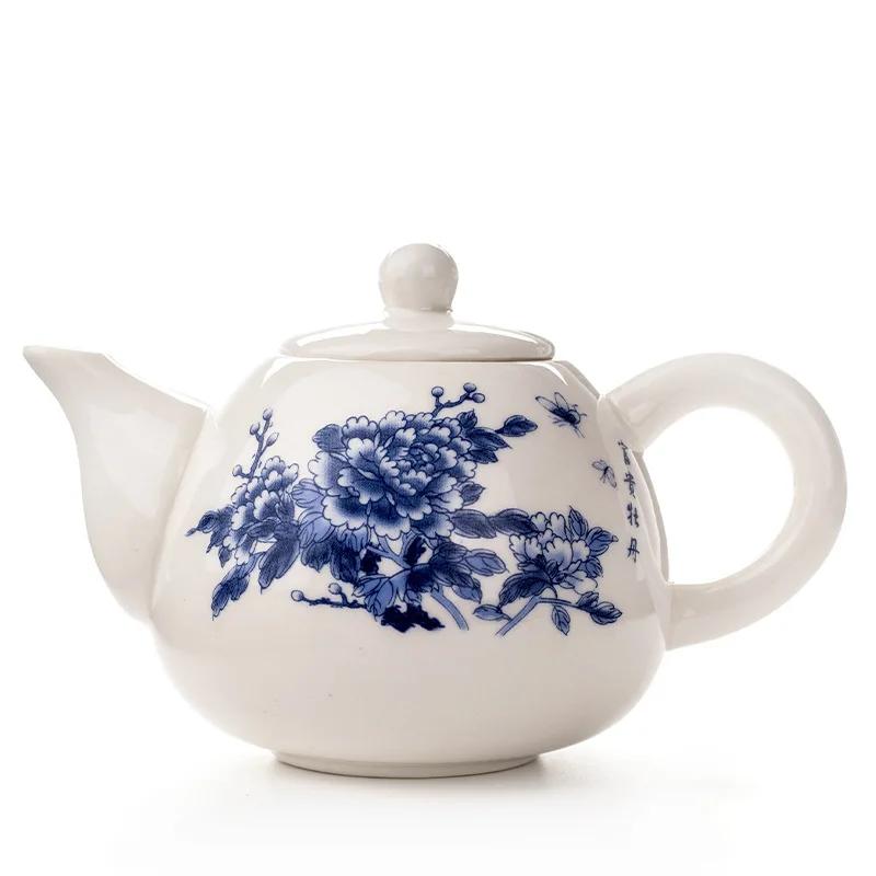 Ceainic ceramic lucrat manual chinezesc, porțelan, decor pentru casă, ceainice de birou, culoare albă, ceainic, fierbătoare, livrare directă