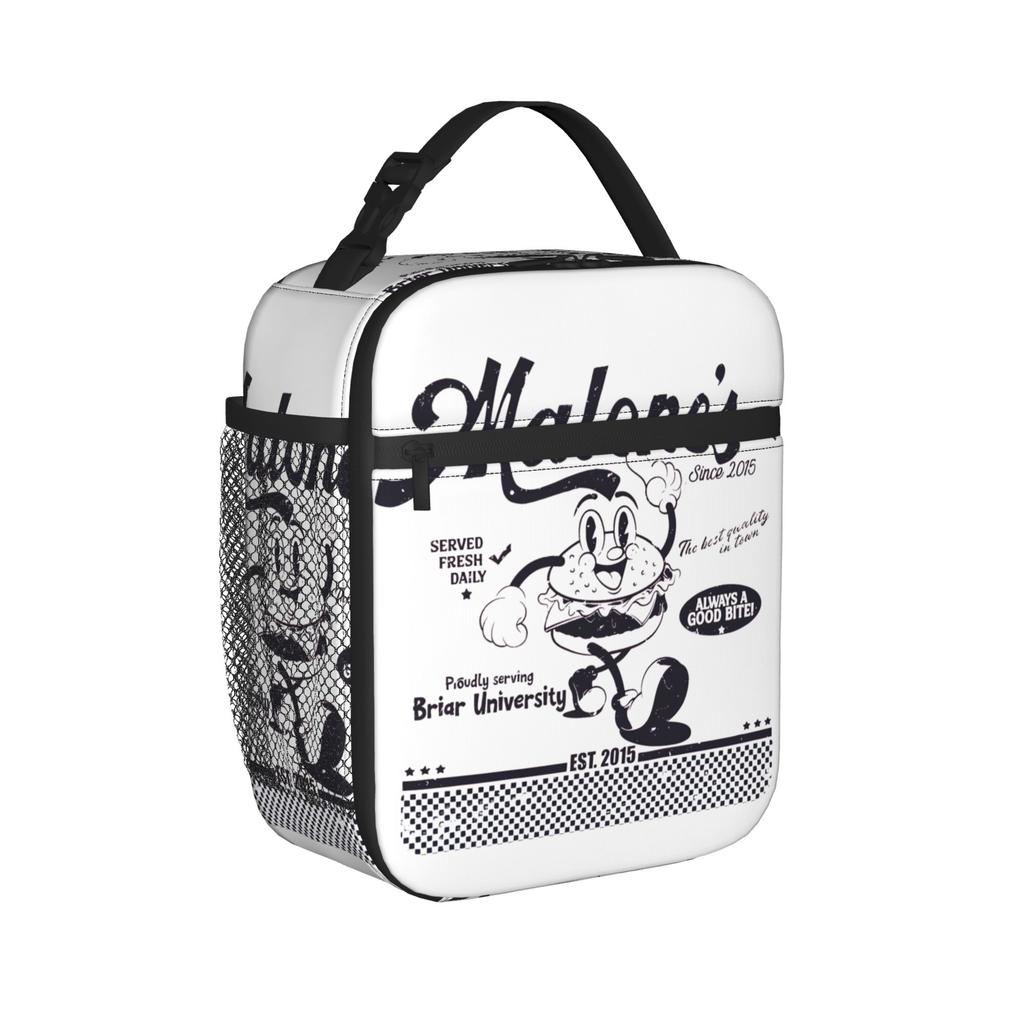Off Campus Lunch Bag Malone's Portable Lunch Box Men Office Graphic Design Cooler Bag Casual Waterproof Tote Food Bags