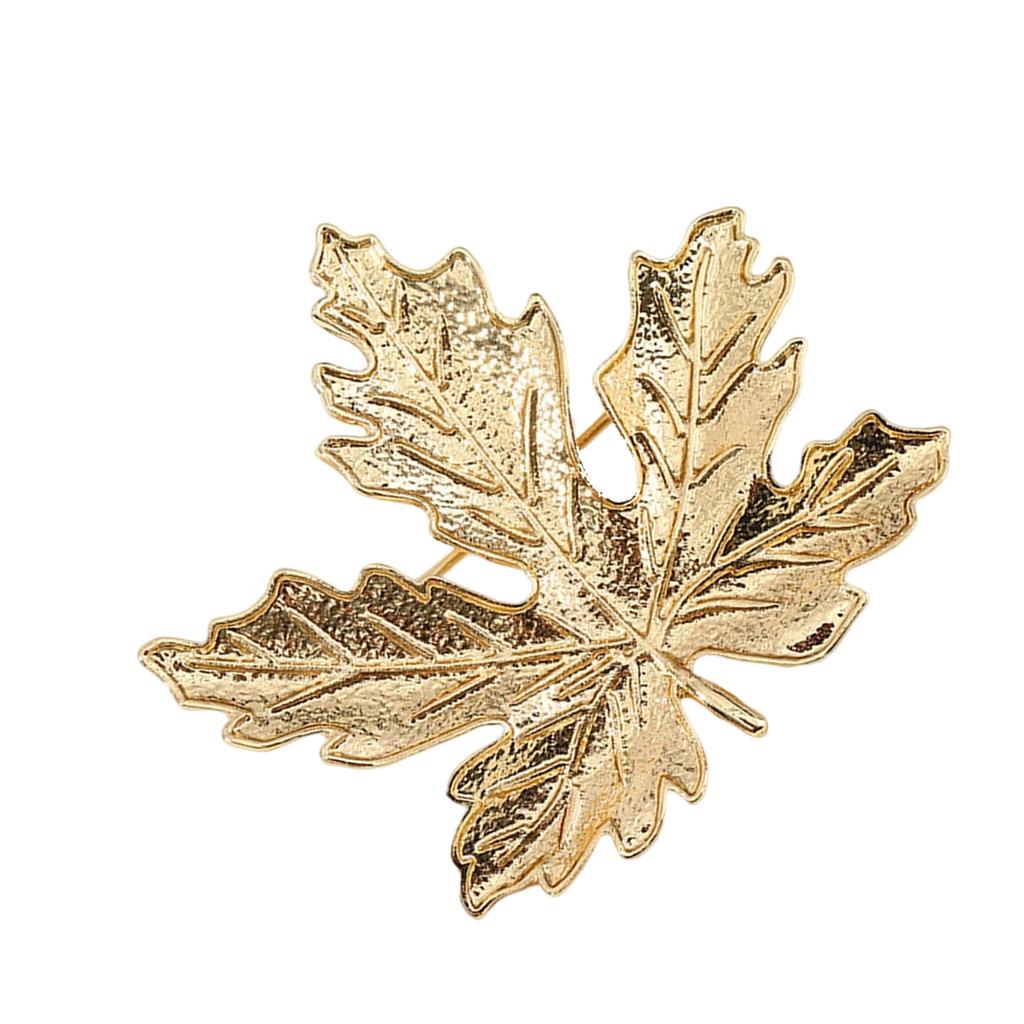Vintage Maple Leaf Brooch With Antique Finish And Sparkling Rhinestones Antique Jewelry For Elegant Outfit Enhancement