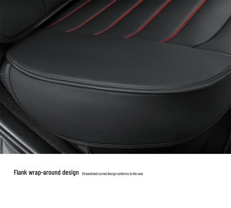 All-Season Full Leather Car Seat Cover - Universal Fit, Full Wrap Design