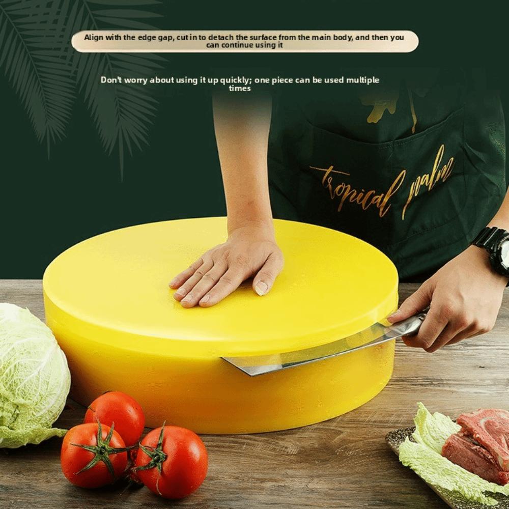 Round Plastic Cutting Board Antibacterial Double Sided Cut Vegetable Chopping Board Thickened Anti Mold Bone Meat Cutting Board