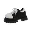 Muffin ugly cute YYDS niche thick-soled small leather shoes sweet cool women loafers heightening small big head wind single shoes