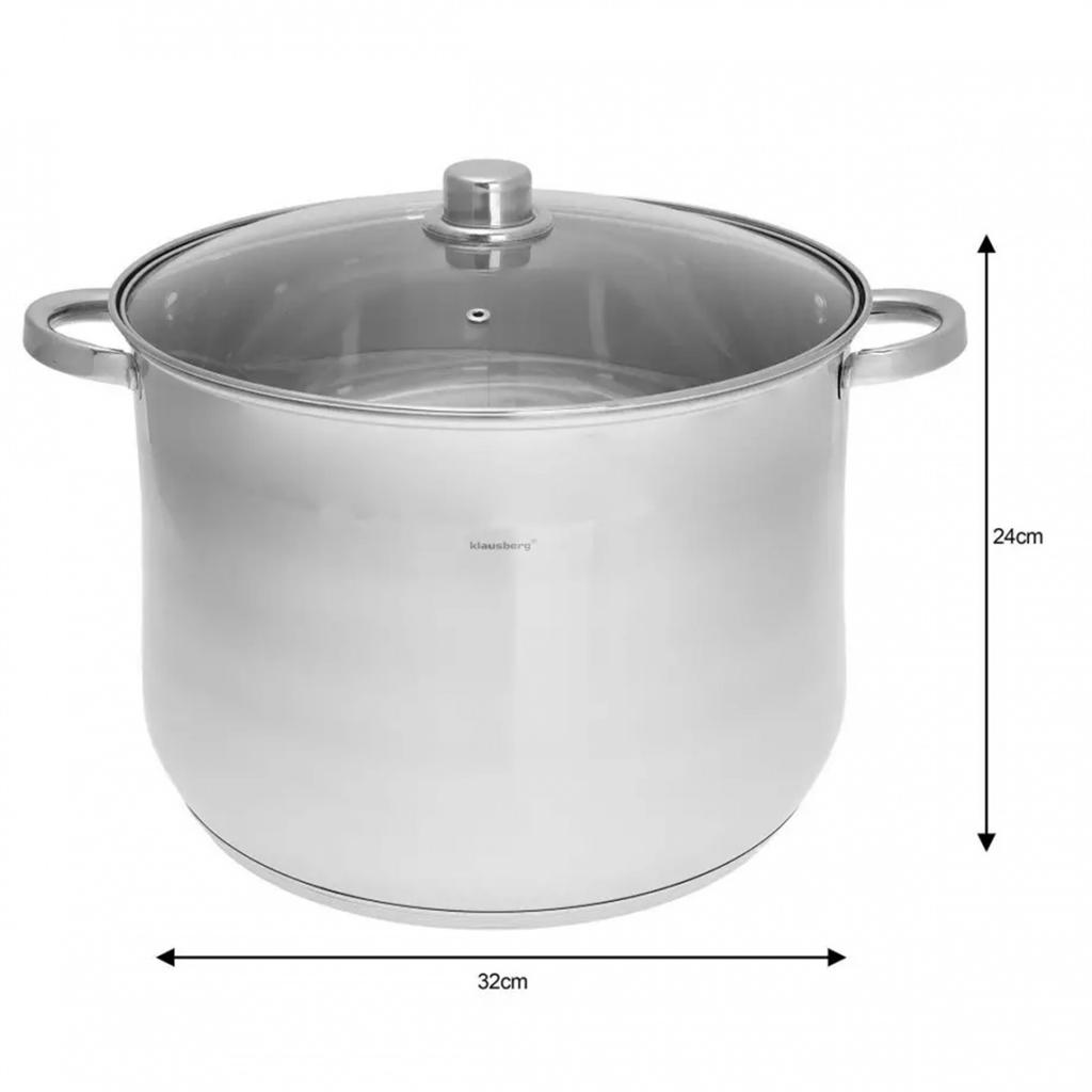 KLAUSBERG GASTRO POT WITH LID 18.7L KB-7167
