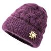Hat Female Autumn Winter Ladies Thermal Hat In the Elderly Knitted Wool Hat Winter Cycling Ear Hat Mother Hat