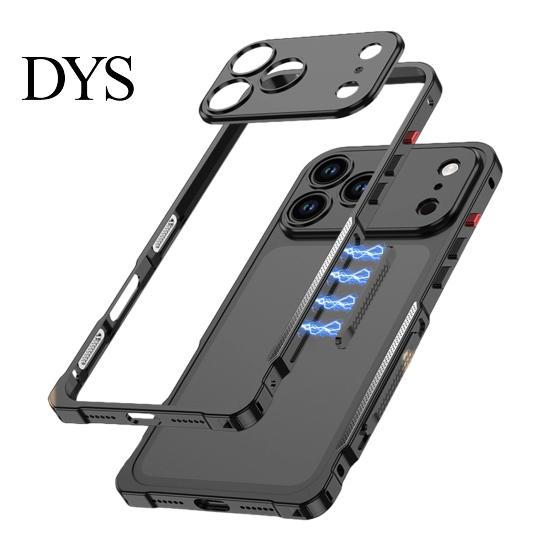 Odnímatelný chránič objektivu fotoaparátu Kovové pouzdro pro iPhone 18 Pro a Max, Tenký magnetický nárazník odolný proti poškrábání Chladicí rám s