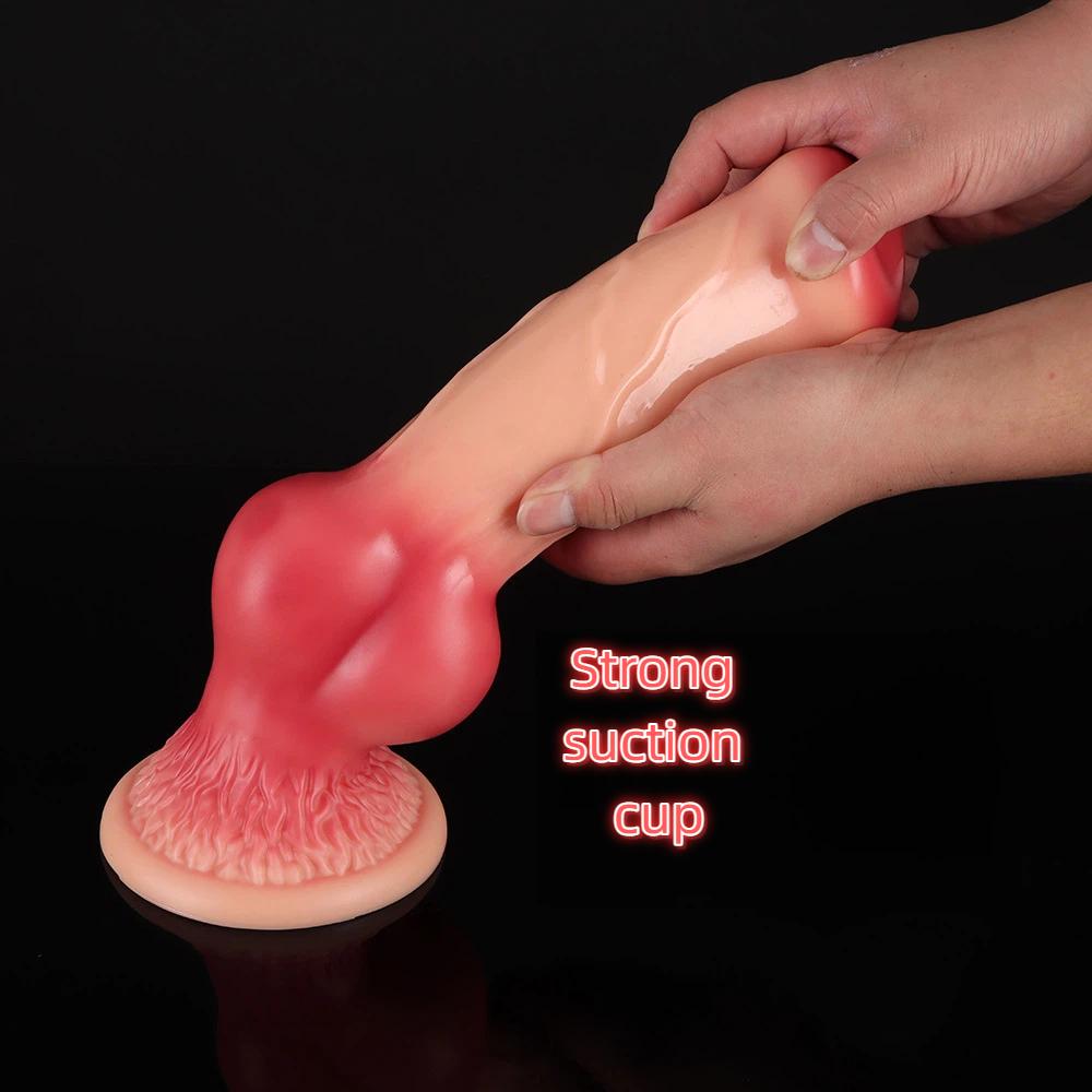 Sex Dildo-realistic Huge Dog Dildo Anal Plug With Suction Cup Silicone Big Butt Plug Prostate Massager Adult Sex Toys