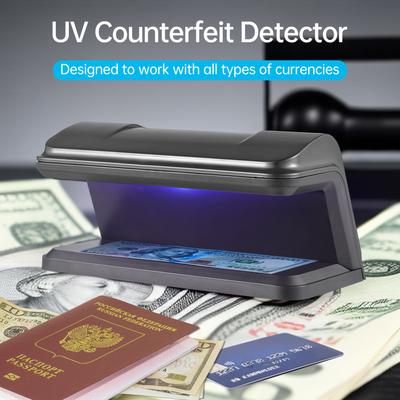 3W UV Counterfeit Bill Detector for  Banknotes Notes Checker Micro-USB Currencies EURO US Dollar POUND Cash Currency for Shop