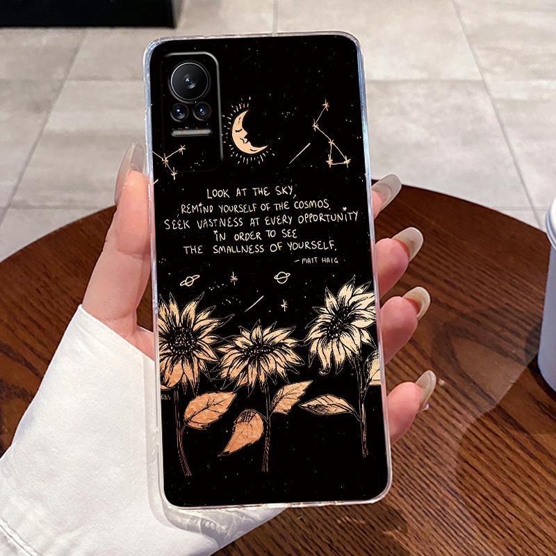 Casing For Xiaomi Mi Civi / 1S Ultra Thin Clear Transparent Aesthetic Cute Cat Astronaut Phone Case Back Protective Cover Shell