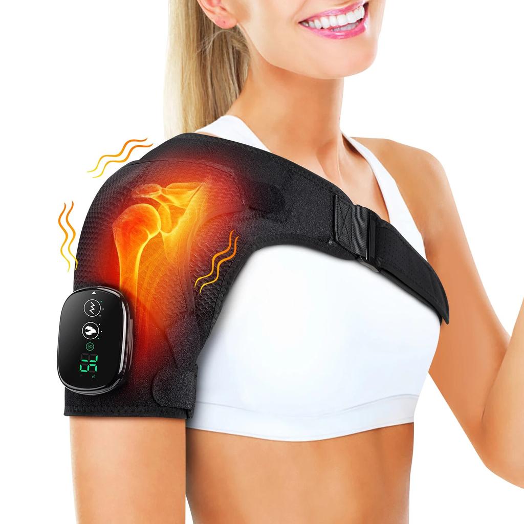 Scaldaspalle Riscaldante Elettrico Massaggiatore Riscaldante a Vibrazione Ginocchiere Riscaldanti per dolori articolari Fascia Calda Supporto Ginocchio Ricaricabile