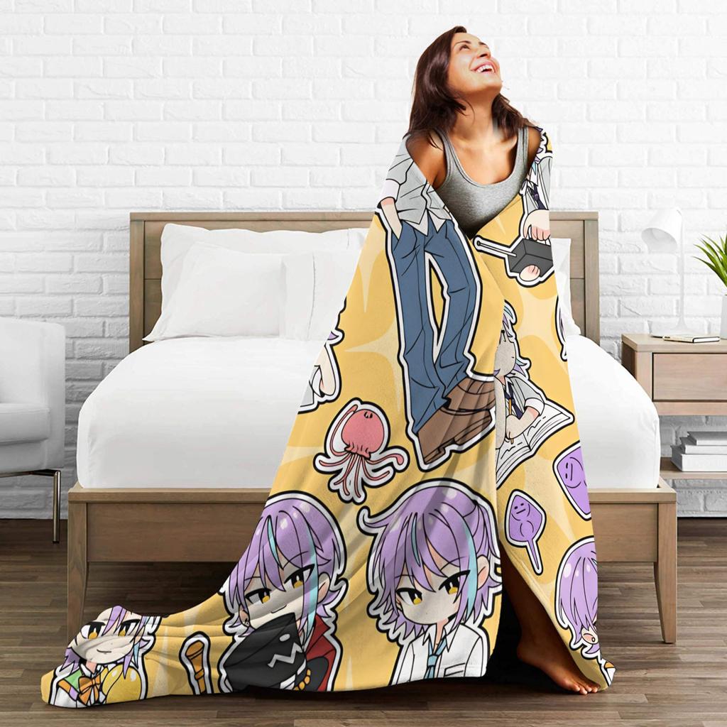 Kamishiro Rui Warm Blankets Picnic Plush Throw Blanket Pattern Couch Bed Flannel Bedspread Sofa Bed Cover