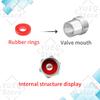 4Pcs/set OPC Logo Emblem Car Wheel Tire Valve Caps Dustproof Air Stem Covers For Opel Vauxhall Astra G H J K FCorsa Mokka Zafira JV4