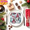 20pcs Disposable Napkins with Santa Claus Pattern Print for Wedding,Parties,and Daily Use for Thanksgiving Fall Christmas Table Decoration