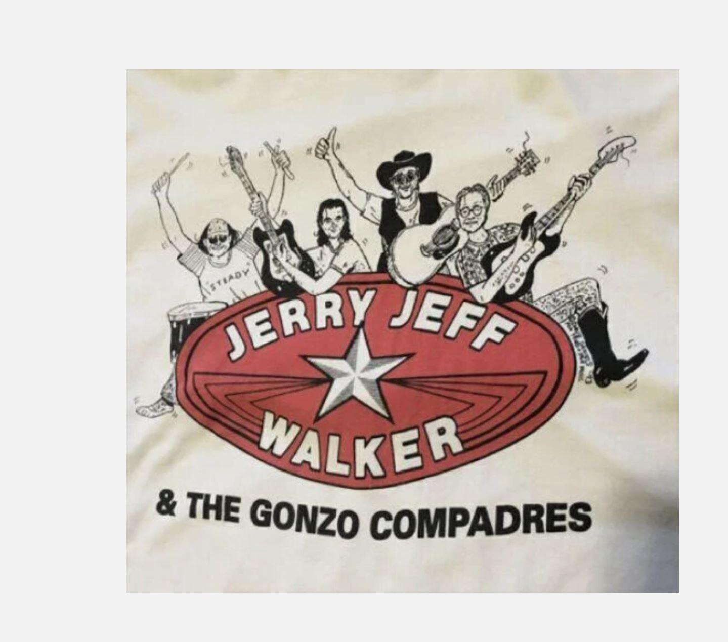 JERRY JEFF WALKER AND THE GONZO COMPADRES Shirt White Unisex S-5XL L