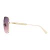 Dior Logo Decorated Square Sunglasses Women sunglasses Gold DCANS1UXR-B0G2