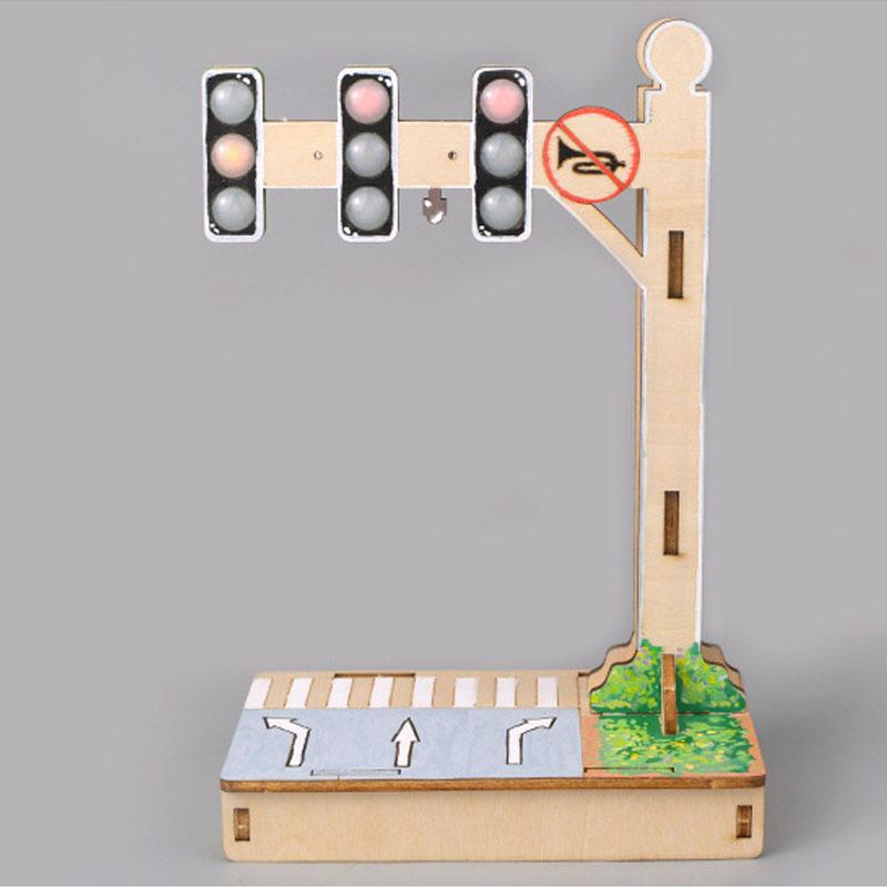 Kids Science Toys STEM Physics Technologia Gadget Countdown Traffic Light Model Educational Toys for Children Learning Toy