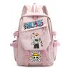Zaini One Piece Adolescenti Zaino per Laptop Monkey D. Luffy Capacità Cartone Animato Studenti Borse da Scuola Viaggio all'Aperto Casual Borsa per Libri