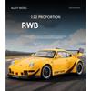 1/22 Porsche 993 RWB 911 Supercar Alloy Model Car Toy Diecasts Metal Casting Sound and Light Car Toys for Children Vehicle