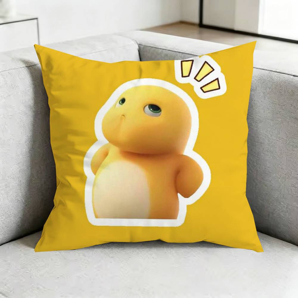 Cute CCartoon NNailoongG Square DoubleSided printed Pillow Case Bedroom Bedside Pillow Sofa Cushion Cover Gift