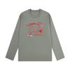 Korean Style Women's Long Sleeve Cotton T-Shirt - Versatile, Casual, Loose Fit for Spring & Autumn.