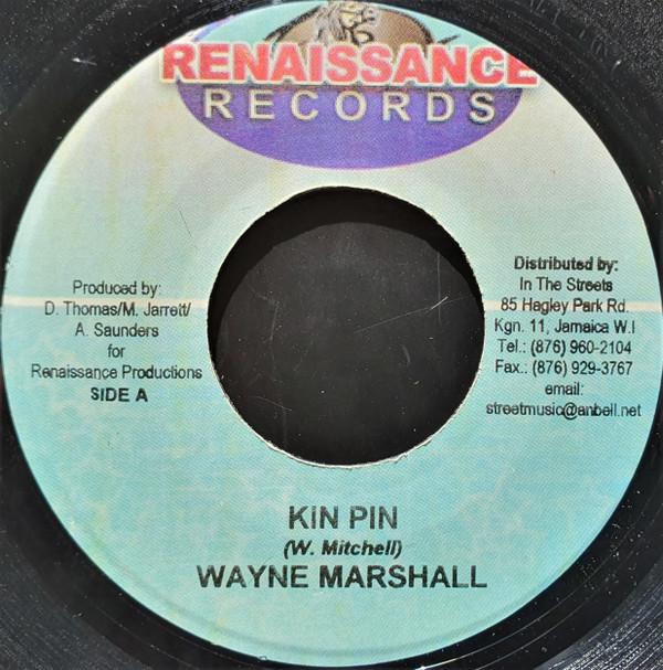 

7inch Record WAYNE MARSHALL / BUNJI GARLIN - Kin Pin / Raise U Hand STEPS0016 Renaissance Rec 2004 Jamaica Reggae, Ska & Dub Used