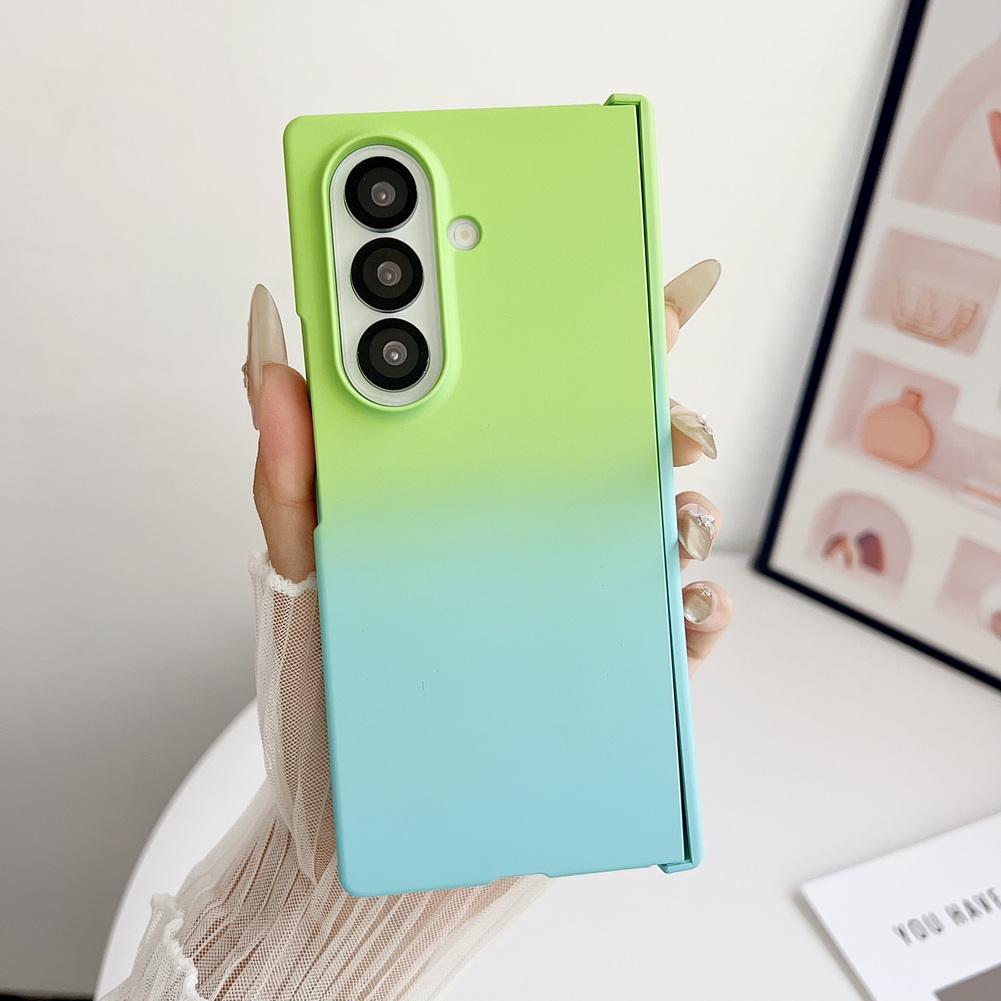Gradient Skin Feel Hinged Phone Case For Samsung Galaxy Z Fold 7 fold7 Good Touch Feel Camera protect Cover