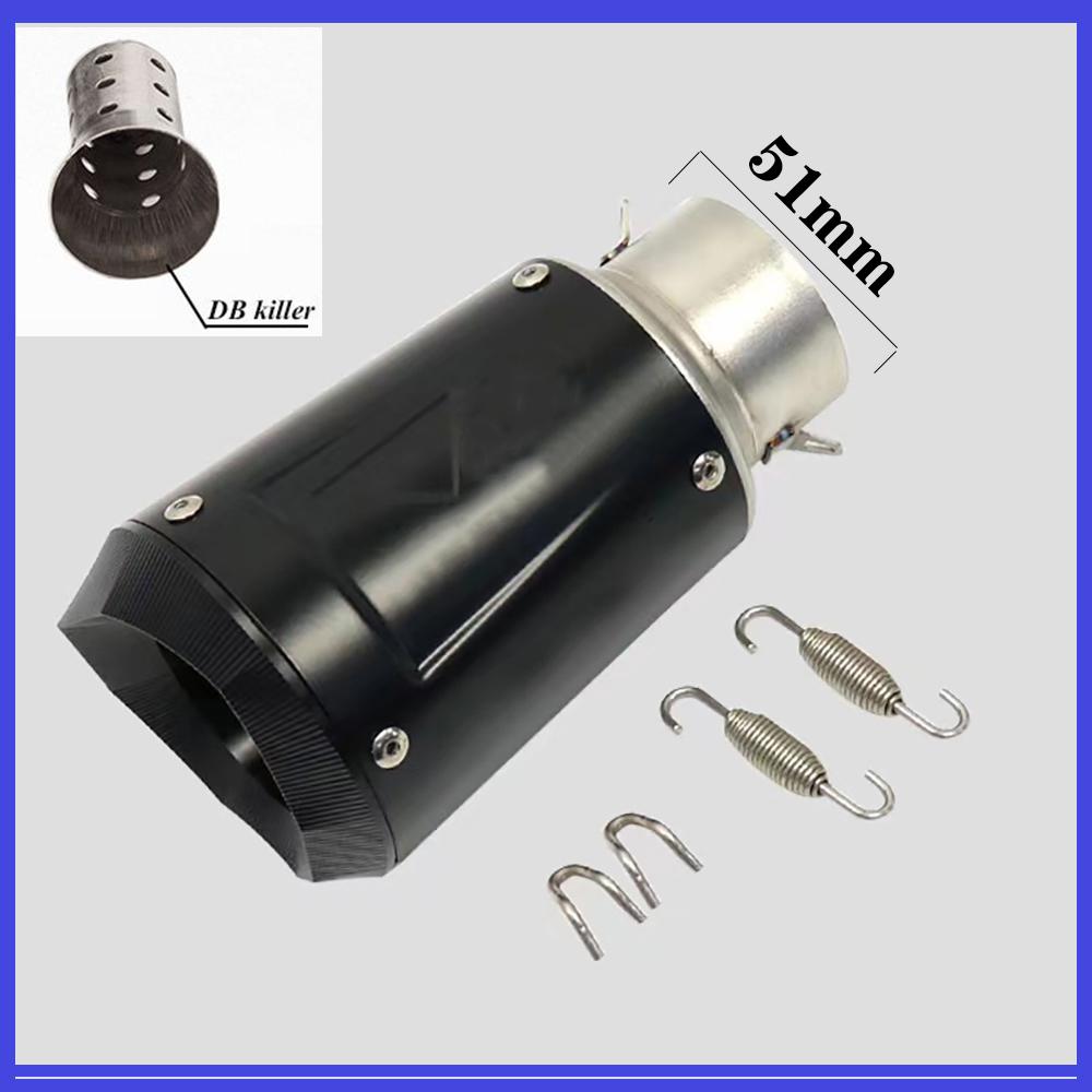 Motorcycle Exhaust Pipe Universal 51mm 60mm for Racing tubo escape escapamento de moto CBR600F MT07 Z800 R6
