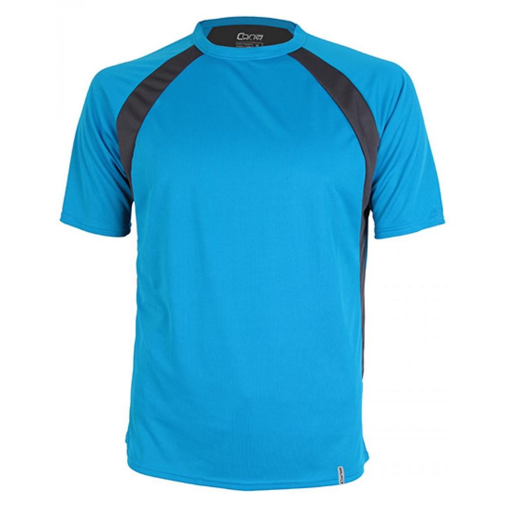 Cona Sports Mens Pace Tech Contrast Panel T-Shirt