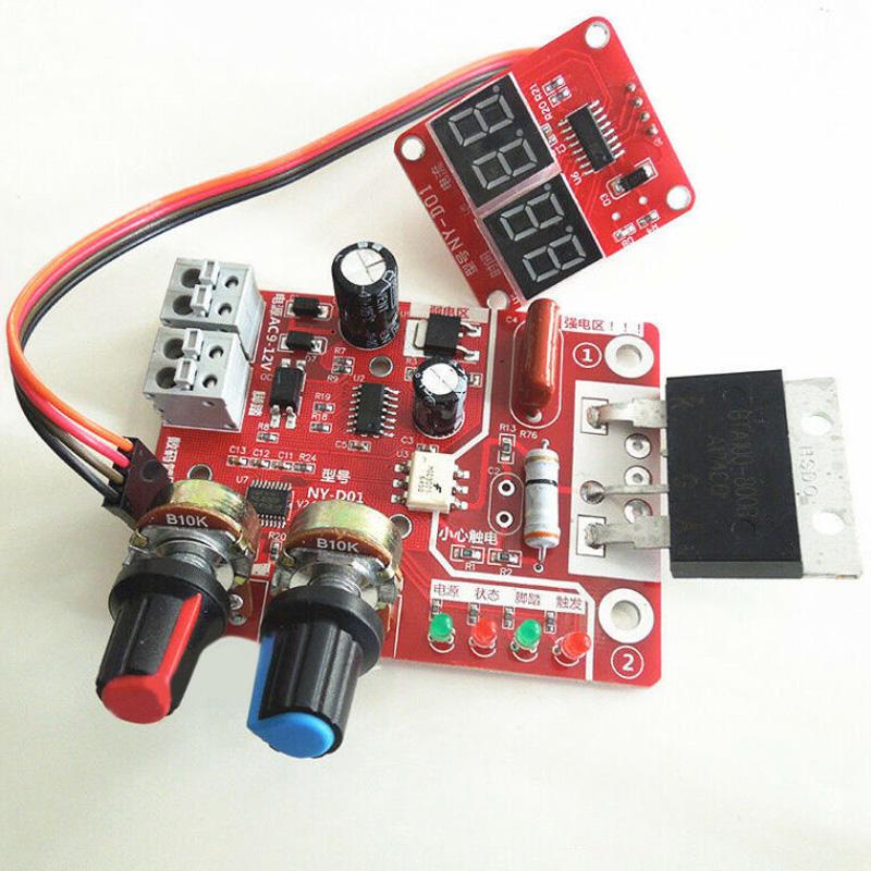 Release 100A Digital Display Spot Welding Time And Current Controller Panel Timing Ammeter Spot Spot Pannello di Controllo della Saldatura