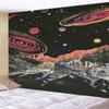 Galaxy Planet Scenery Tapet Vegghengende Soverom Stue Hall Veggmaleri Tapet Gothic Home Decoration