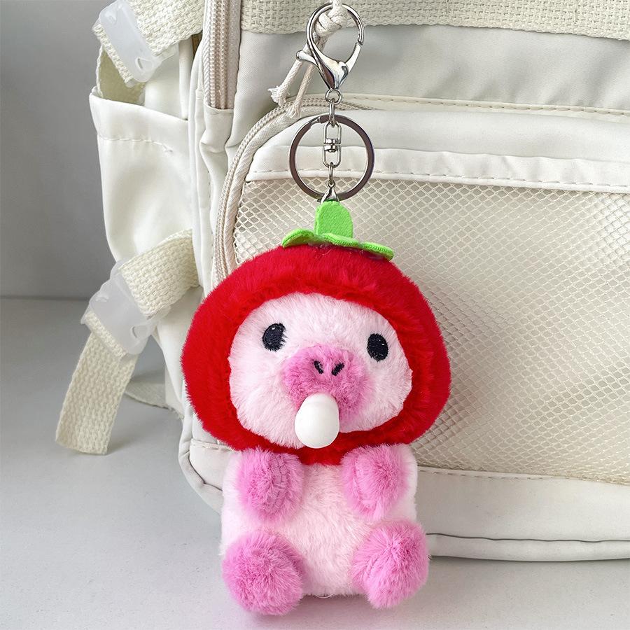 New Bubble Bubble Kapibala Plush Pendant Pink Capybara Doll Doll Doll Gift Grab Doll