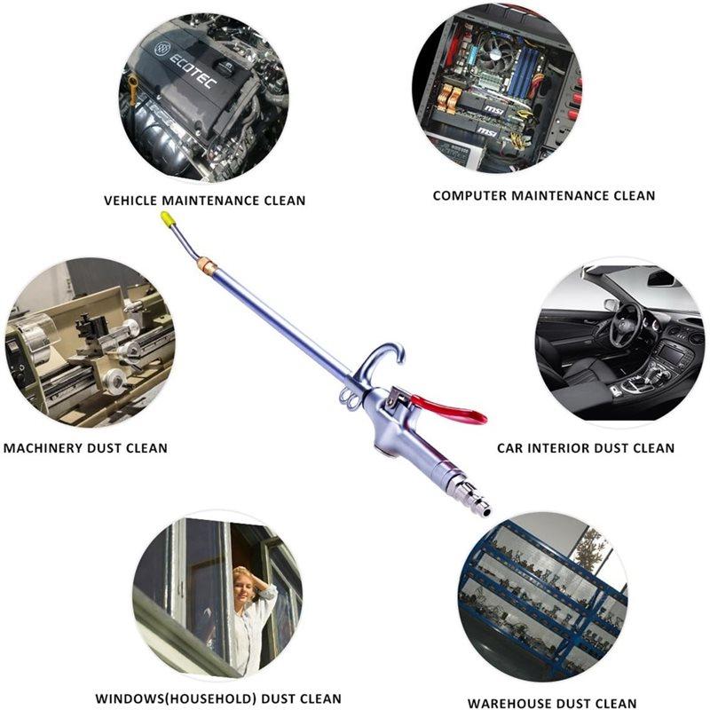 VOFUN-Industrial Extensible Stainless Steel Air Blow Nozzle,Pneumatic Air Compressor Accessories Tool