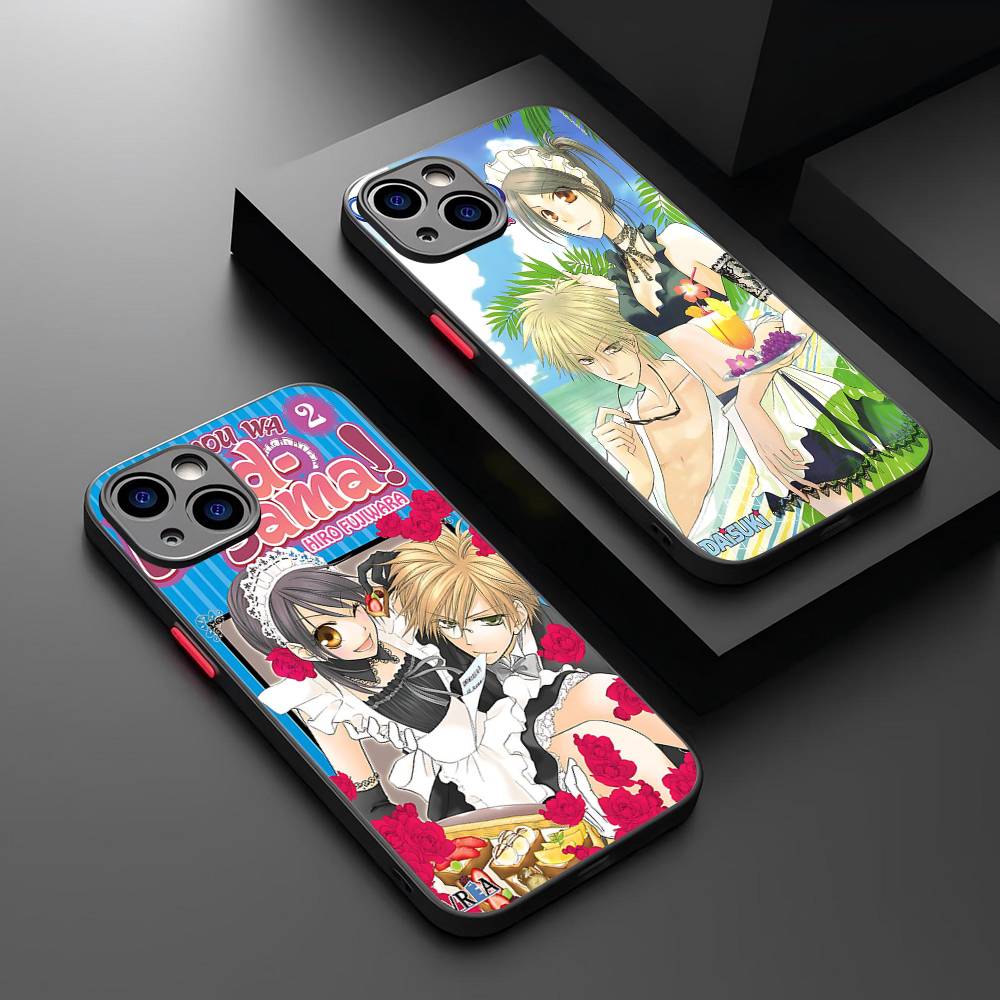 Kaichou Wa Maid-Sama Pour IPhone 15 16 Pro Max 11 12 13 14 XS XR X Plus 16E Coque de Téléphone Mate Translucide