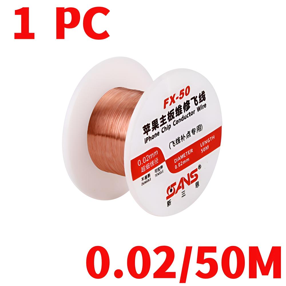 Insulated Copper Link Wire 0.01mm 0.02mm Mobile Phone PCB Repair Jumper Wire for IPhone Motherboard PCB Welding Repair Tools