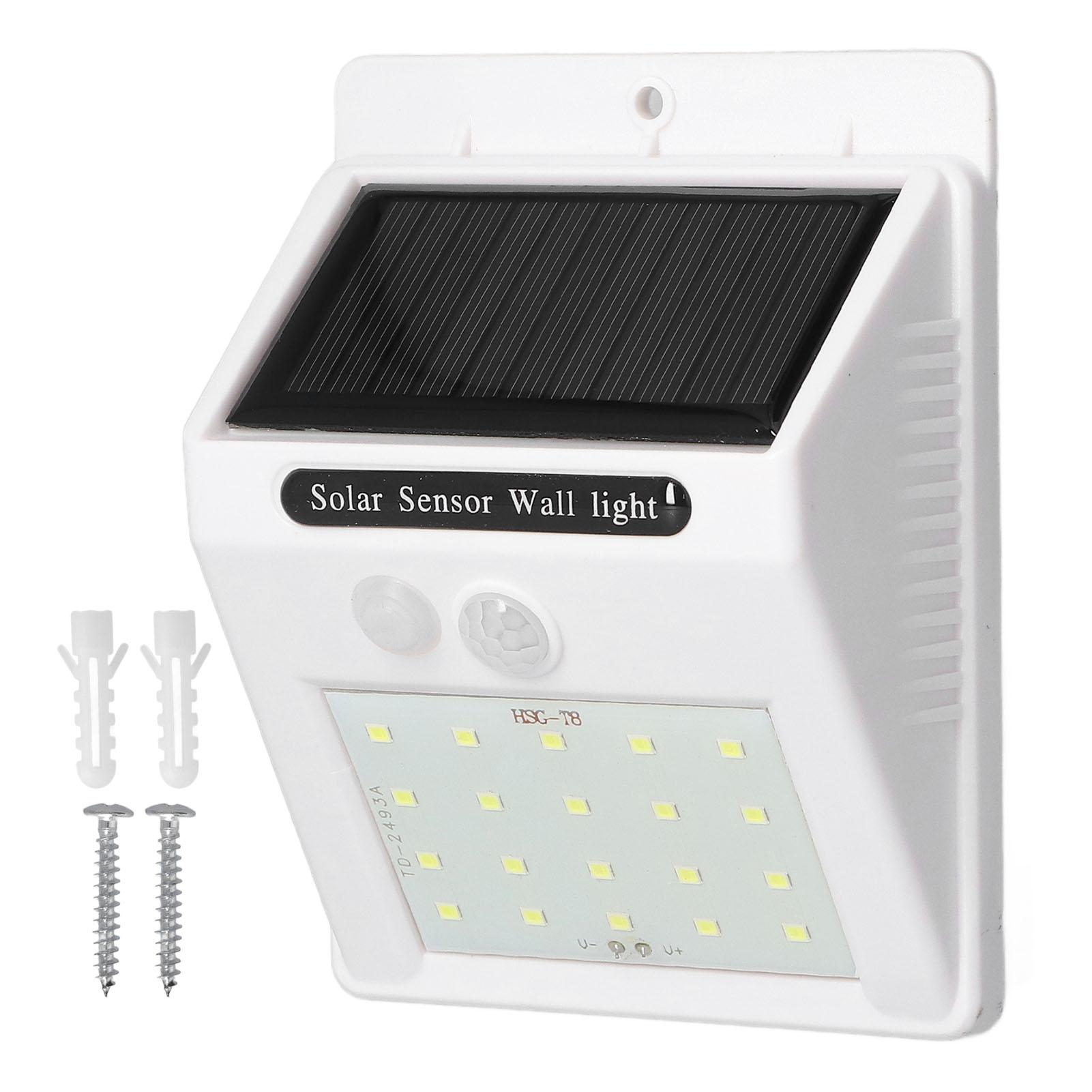 

Светодиодный настенный светильник на солнечной батарее, 3 режима освещения, водонепроницаемый, с датчиком движения, автоматическая зарядка для автодома