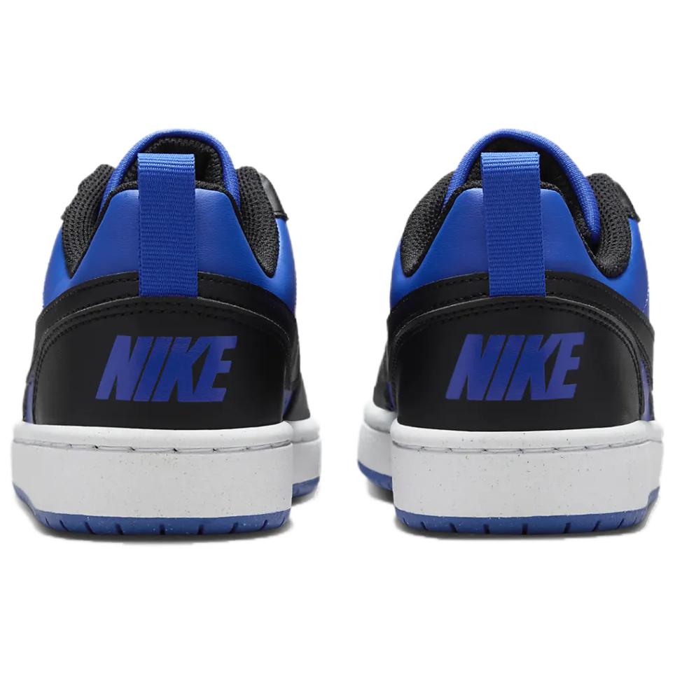 New Nike Court Borough Recraft Anti Slip Wear Resistant Low Top Kids' Skateboarding Shoes Blue Black White Unisex HM6293-480