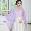 Breathable Polyester Yarn Shawl Wrap For Women Outdoor Activity Sun Protective Capes Scarf for Vacation and Formal Event