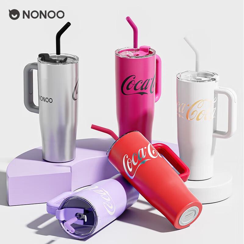 NONOO Coca-Cola 1200ml Insulated Straw Cup