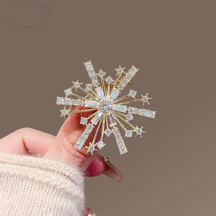 

Универсальная брошь-снежинка: Винтажная булавка для лацкана 2025 года для костюмов и пальто