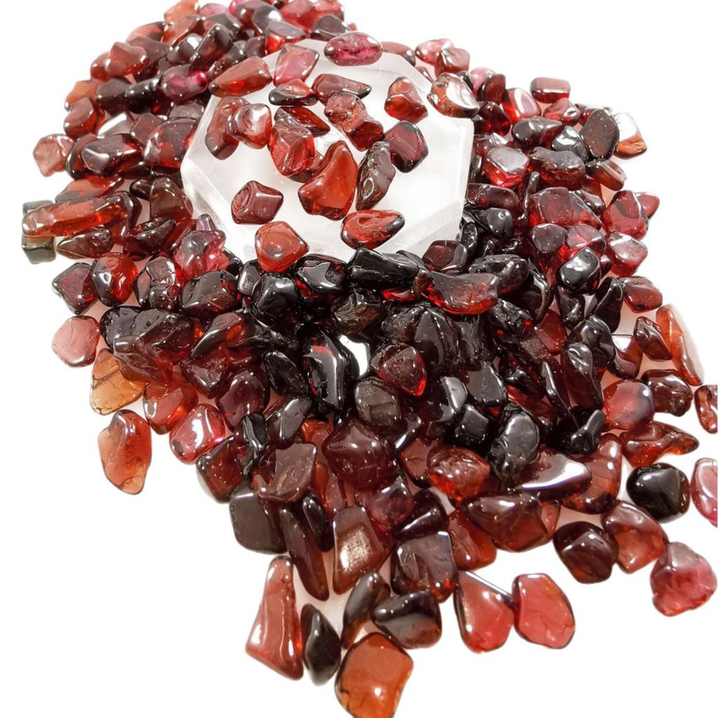 Orange Garnet Crushed Stone: Ornament & Purification for Fish Tanks and Flower Pots