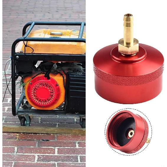 Fuel Gas Cap With Brass Hose Connector, Aluminum 1/4" NPT Port With Nitrile Gasket, For Honda EU1000i EU2000i EU2200i EU20i EU10i For Champion 2000W